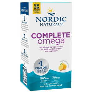Nordic Naturals Complete Omega 3,6,9, cytryna - 120 kapsułek