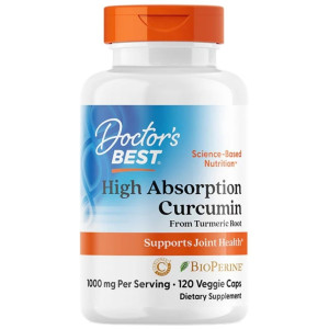 Doctor's Best Kurkumina (Curcumin C3 Complex) 500 mg i BioPerine - 120 kapsułek
