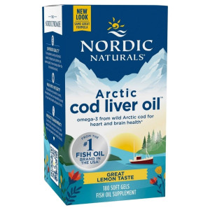Nordic Naturals Olej z wątroby dorsza arktycznego 750 mg, cytryna - 180 kapsułek