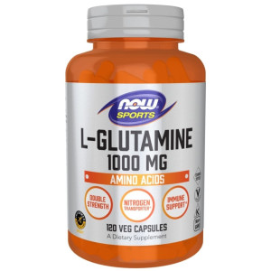 Now Foods L-glutamina 1000 mg - 120 kapsułek