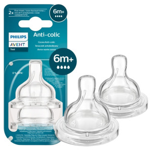 Philips Avent Smoczek antykolkowy 6 m+ - 2 sztuki