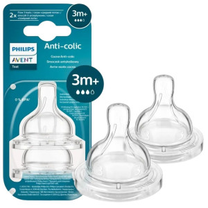 Philips Avent Smoczek antykolkowy 3 m+ - 2 sztuki