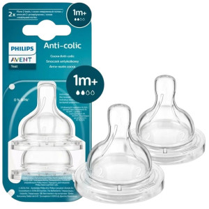 Philips Avent Smoczek antykolkowy 1 m+ - 2 sztuki