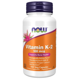 Now Foods Witamina K2 MK-4 100 mcg - 100 kapsułek