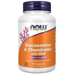 Now Foods Glukozamina, Chondroityna i MSM - 90 kapsułek