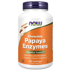 Now Foods Enzym z papai - 360 pastylek