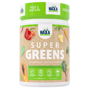 Haya Labs Super Greens, Shake cytrynowy - 300 g