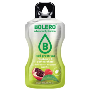 Bolero Classic Instant Drink Iced Green Tea Raspberry & Pomegranate (zielona mrożona herbata malina, granat) - 8 g