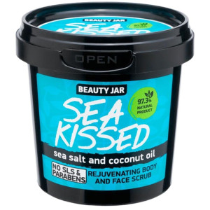 Beauty Jar Sea Kissed Regenerujący scrub do twarzy i ciała z solą morską i olejem kokosowym - 200 g