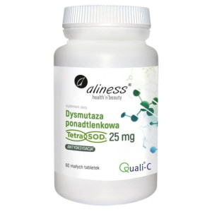 Aliness Dysmutaza ponadtlenkowa (Tetra Sod) 25 mg - 60 tabletek