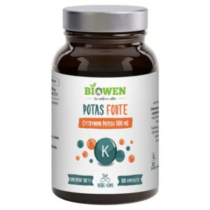 Biowen Potas Forte, Cytrynian potasu 1100 mg - 100 kapsułek