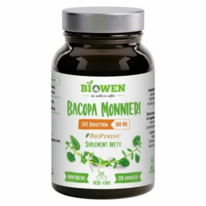Biowen Bacopa monnieri, Brahmi 300 mg - 120 kapsułek
