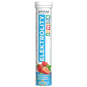 Activlab Pharma Elektrolity Junior, truskawka - 20 tabletek musujących