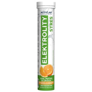 Activlab Pharma Elektrolity Stres, pomarańcza - 20 tabletek musujących