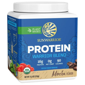 Sunwarrior Protein Warrior Blend, Białko roślinne, mocha - 375 g