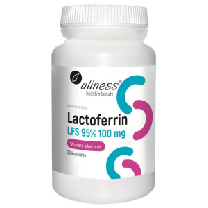 Aliness Lactoferrin LFS 95% 100 mg - 30 kapsułek