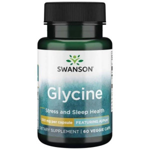 Swanson AjiPure Glicyna 500 mg - 60 kapsułek
