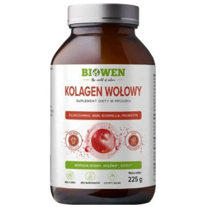 Biowen Kolagen wołowy typu I, II, III - 225 g