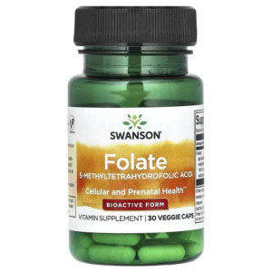 Swanson Kwas Foliowy Folian Quatrefolic - 30 kapsułek