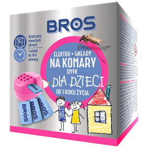 Bros Elektro + wkłady na komary dla dzieci od 1 roku życia