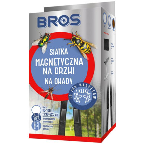 Bros Siatka magnetyczna na drzwi na owady biała 100 x 220 cm