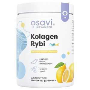 Osavi Kolagen Rybi z dzikiego dorsza Naticol®, cytryna - 360 g