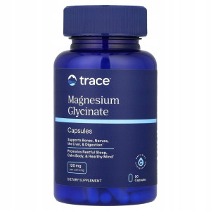 Trace Minerals Glicynian magnezu 120 mg - 90 kapsułek