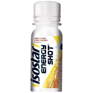 Isostar Shot energetyczny z kofeiną, granat-truskawka - 60 ml