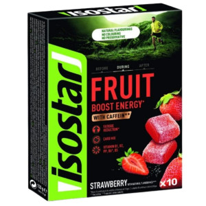Isostar Energetyczna galaretka z kofeiną, truskawka - 100 g (10x10 g)