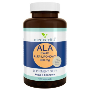 Medverita ALA (kwas Alfa-liponowy) 300 mg - 120 kapsułek