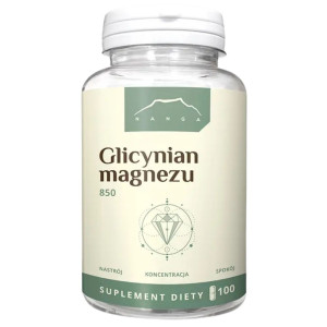 Nanga Glicynian magnezu 850 mg - 100 kapsułek