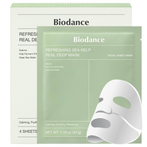 Biodance Refreshing Sea Kelp Maska nawilżajaca z algami - 4 sztuki