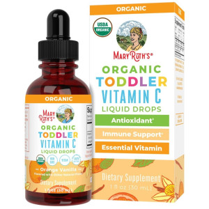 MaryRuth's Toddler Witamina C w kroplach dla malucha, pomarańcza-wanilia - 30 ml