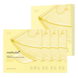 Medicube Kojic Acid Turmeric Rozświetlająca maska do twarzy - 4 sztuki