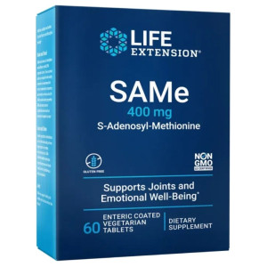 Life Extension SAMe (S-Adenozylo L-Metionina) 400 mg - 60 tabletek