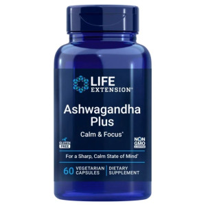 Life Extension Ashwagandha Plus Calm & Focus - 60 kapsułek