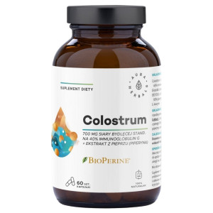 Aura Herbals Colostrum 700 mg + BioPerine® - 60 kapsułek