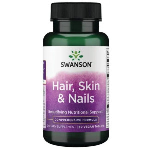 Swanson Włosy, skóra, paznokcie (Hair, Skin, Nails) - 60 tabletek