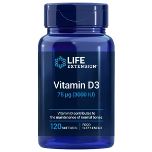 Life Extension Witamina D3 3000 IU - 120 kapsułek żelowych