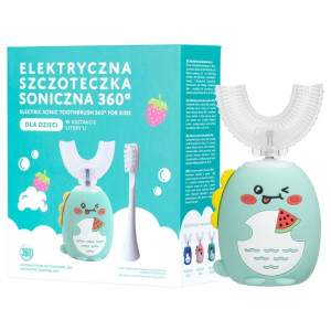 Simed Szczoteczka soniczna 360 dla dzieci U-shape 2w1 – Zielona