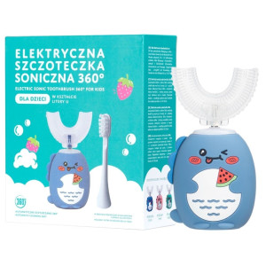 Simed Szczoteczka soniczna 360 dla dzieci U-shape 2w1 – Niebieska