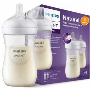 Philips Avent Responsywna butelka Natural dla niemowląt - 260 ml (2 sztuki)
