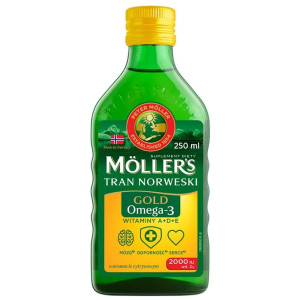 Möller’s Tran Norweski Gold, cytryna - 250 ml