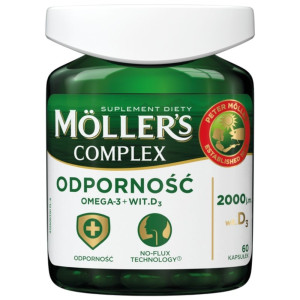 Möller’s Complex, Omega-3 + Witamina D3 - 60 kapsułek