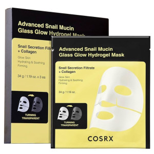COSRX Advanced Snail Mucin Hydrożelowa maska ze śluzem ślimaka - 3 sztuki