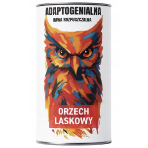 Adaptogenialna Kawa z ekstraktami grzybowymi - 100 g : Rodzaj - Rozpuszczalna, Smak - Orzech