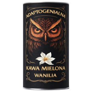Adaptogenialna Kawa z ekstraktami grzybowymi - 100 g : Rodzaj - Mielona, Smak - Wanilia