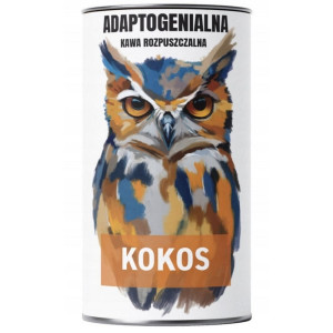 Adaptogenialna Kawa z ekstraktami grzybowymi - 200 g : Rodzaj - Rozpuszczalna, Smak - Kokos