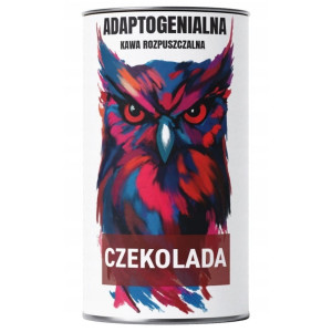 Adaptogenialna Kawa z ekstraktami grzybowymi - 200 g : Rodzaj - Rozpuszczalna, Smak - Czekolada