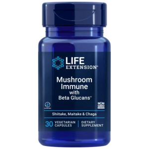 Life Extension Mushroom Immune with Beta Glucans - 30 kapsułek